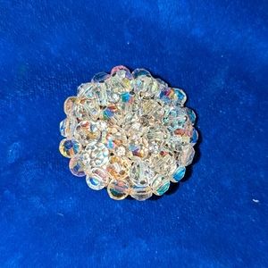 Vintage  Crystal brooch unsigned